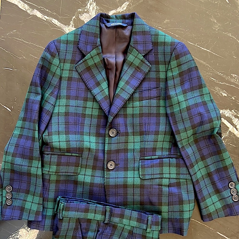 Boys Brooks Brothers Plaid Suit